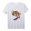 Cooler Dino mit Skateboard Geschenk für Skater & Dinosaurier Fans – Originelles T-Shirt für Geburtstage, Weihnachten & mehr