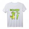 Kinder Geburtstags T-Shirt Roar Ich Bin 1 Dinosaurier – Süßes Dino-Outfit für den ersten Geburtstag von Jungen und Mädchen