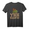 Yee Rawr Dinosaurier Cowboy T-Shirt - Lustiges Tiermotiv für Kinder, klassisch geschnitten
