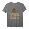 Yee Rawr Dinosaurier Cowboy T-Shirt - Lustiges Tiermotiv für Kinder, klassisch geschnitten