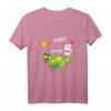 Kinder Geburtstag T-Shirt für Jungen und Mädchen mit 5 Dinosauriern - Klassisch geschnitten, doppelt genähter Saum