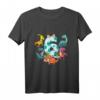Kinder Geburtstagsshirt 6 Jahre Junge Dinosaurier Dino Geschenk T-Shirt – Lustiges Dino T-Shirt für Geburtstag, Weihnachten & Einschulung