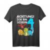 Kinder T-Shirt zum 4. Geburtstag mit Dinosaurier-Motiv – Lustiges Dino Geschenk für Jungen & Dino Liebhaber