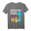 Kinder T-Shirt zum 4. Geburtstag mit Dinosaurier-Motiv – Lustiges Dino Geschenk für Jungen & Dino Liebhaber