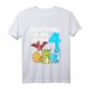 Kinder T-Shirt zum 4. Geburtstag mit Dinosaurier-Motiv – Lustiges Dino Geschenk für Jungen & Dino Liebhaber