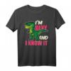 Lustiges T-Rex Dinosaurier Shirt für Kinder und Erwachsene - Originelles Geschenk für Geburtstag, Weihnachten und Spaß