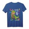 Kinder Geburtstag Shirt 5 Jahre Junge Dinosaurier Dino - Lustiges T-Shirt für den besonderen Tag