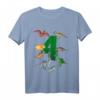 Kinder Geburtstagsshirt für 4 Jahre Dinosaurier Dino - Süßes T-Shirt für den Kindergeburtstag mit Dino-Motiv