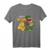 Kinder Dinosaurier 4 Geburtstag Deko - Ich bin 4 Dino Jungen T-Shirt für den Kindergeburtstag, Dino Party & Geschenkidee
