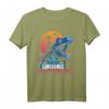 Dinosaurier Retro Synthwave T-Shirt - Stylisches Vaporwave Motiv für Fans & Retro Musikliebhaber