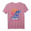Dinosaurier Retro Synthwave T-Shirt - Stylisches Vaporwave Motiv für Fans & Retro Musikliebhaber