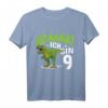 Kinder Dino Geburtstag T-Shirt für Jungen & Mädchen, 9 Jahre alt, Dino-Design für Geburtstagsfeiern & Dino-Partys