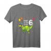Kinder Geburtstagsshirt für 6 Jahre Junge mit Dinosaurier-Motiv - Perfekt für Geburtstag & Dino-Fans