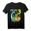 Kinder Dinosaurier T-Shirt zum 3. Geburtstag - Lustiges Dinosaurier Geschenk für Dreijährige