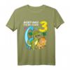 Kinder Dinosaurier T-Shirt zum 3. Geburtstag - Lustiges Dinosaurier Geschenk für Dreijährige
