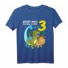 Kinder Dinosaurier T-Shirt zum 3. Geburtstag - Lustiges Dinosaurier Geschenk für Dreijährige