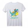 Kinder Jasper Geschenk Name Dinosaurier T-Shirt – Personalisierte Einschulungsgeschenke für Jungs zum Geburtstag
