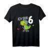 Kinder Dino Geburtstag - Ich bin 6 Jahre Dinosaurier Fahrrad T-Shirt für Jungen und Mädchen – Perfektes Geschenk zum 6. Geburtstag & Weihnachten