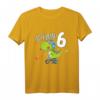 Kinder Dino Geburtstag - Ich bin 6 Jahre Dinosaurier Fahrrad T-Shirt für Jungen und Mädchen – Perfektes Geschenk zum 6. Geburtstag & Weihnachten