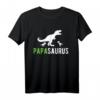 Papasaurus T-Rex Papa T-Shirt – Originelles Dino Geschenk für Väter, Zwillingsväter, Opa & Onkel zu Geburtstag, Weihnachten & Vatertag