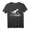 Papasaurus T-Rex Papa T-Shirt – Originelles Dino Geschenk für Väter, Zwillingsväter, Opa & Onkel zu Geburtstag, Weihnachten & Vatertag
