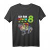 Kinder Geburtstagsshirt 8 Jahre Jungen Dinosaurier T-Rex - Lustiges Dino T-Shirt für Geburtstag, Weihnachten & Einschulung