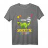 Kinder Dinosaurier T-Shirt für 5 Jahre Geburtstag - Lustiges Dino-Shirt für Jungen und Mädchen