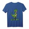 Kinder Dino Dinosaurier Name Julian Jungen Geschenk T-Shirt - Personalisiertes Dino-Shirt für Geburtstage & Dino-Fans