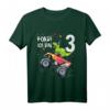 Kinder T-Shirt zum 3. Geburtstag mit Dinosaurier und Monster Truck Motiv für Jungen und Mädchen