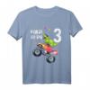 Kinder T-Shirt zum 3. Geburtstag mit Dinosaurier und Monster Truck Motiv für Jungen und Mädchen