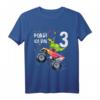 Kinder T-Shirt zum 3. Geburtstag mit Dinosaurier und Monster Truck Motiv für Jungen und Mädchen