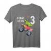 Kinder T-Shirt zum 3. Geburtstag mit Dinosaurier und Monster Truck Motiv für Jungen und Mädchen