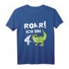 Kinder Geburtstag T-Shirt für 4 Jahre Junge mit Dinosaurier Motiv - Lustiges Dino Geschenk für den Kindergeburtstag