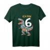 Kinder 6. Geburtstag T-Shirt für Jungen mit Dinosaurier & Roboter T-Rex Design – Perfektes Geschenk für Dino-Fans & Dino-Party