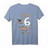 Kinder 6. Geburtstag T-Shirt für Jungen mit Dinosaurier & Roboter T-Rex Design – Perfektes Geschenk für Dino-Fans & Dino-Party