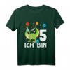 Kinder Geburtstag T-Shirt für 5 Jahre Junge - Dinosaurier Ich bin 5 Geschenk für Geburtstag, Party & Geburtstagskind