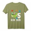 Kinder Geburtstag T-Shirt für 5 Jahre Junge - Dinosaurier Ich bin 5 Geschenk für Geburtstag, Party & Geburtstagskind