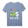 Kinder Geburtstag T-Shirt für 5 Jahre Junge - Dinosaurier Ich bin 5 Geschenk für Geburtstag, Party & Geburtstagskind