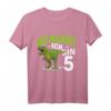 Kinder 5. Geburtstag Dino Dinosaurier T-Shirt - Cooles Geburtstagsoutfit für Dino-Fans und Dino-Motto-Partys