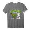 Kinder 5. Geburtstag Dino Dinosaurier T-Shirt - Cooles Geburtstagsoutfit für Dino-Fans und Dino-Motto-Partys