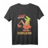 Kinder T-Rex Dinosaurier Bagger T-Shirt – Coole Einschulungsgeschichte für Jungen & Schultüte Geschenk für den ersten Schultag