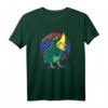 Papagei ästhetischer Vaporwave Nymphensittich Dinosaurier T-Shirt – Lustiges Geschenk für Vogel- und Meme-Fans, Retro-Design