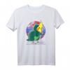 Papagei ästhetischer Vaporwave Nymphensittich Dinosaurier T-Shirt – Lustiges Geschenk für Vogel- und Meme-Fans, Retro-Design