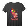 Kinder THREE REX DINO Geburtstag Shirt - Geschenk für 3-Jährige Dino Fans & Jungen zum Kindergeburtstag