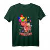Kinder THREE REX DINO Geburtstag Shirt - Geschenk für 3-Jährige Dino Fans & Jungen zum Kindergeburtstag