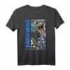Jurassic World Two Blue Dino Breach T-Shirt - Offizielles Jurassic Park Merch für Dinosaurier-Fans