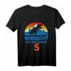 Kinder Geburtstagsshirt 5 Jahre Junge Dinosaurier - Lustiges Dino T-Shirt mit 'Vorsicht, ich bin schon 5' für Dino-Fans