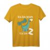 Kinder Dinosaurier T-Shirt zum 2. Geburtstag – Lustiges Dino Outfit für Jungen und Mädchen, perfekt für Geburtstagsfeiern, Kindergarten und Schule