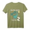 Kinder Dinosaurier T-Shirt zum 2. Geburtstag – Lustiges Dino Outfit für Jungen und Mädchen, perfekt für Geburtstagsfeiern, Kindergarten und Schule