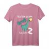 Kinder Dinosaurier T-Shirt zum 2. Geburtstag – Lustiges Dino Outfit für Jungen und Mädchen, perfekt für Geburtstagsfeiern, Kindergarten und Schule